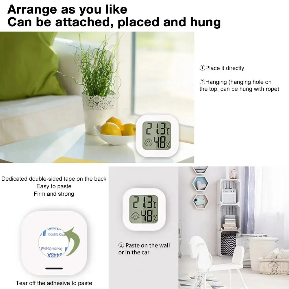 Tuya Smart Zigbee Temperature and Humidity Detector Sensor APP Real Time Monitoring LCD Screen Diaplay for Google Smart Home