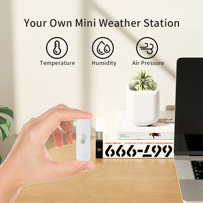 Tuya Zigbee ℃ /℉ Switch Temperature Humidity Sensor App Automation Scene Linkage Thermometer Detector Alexa Google Home Voice