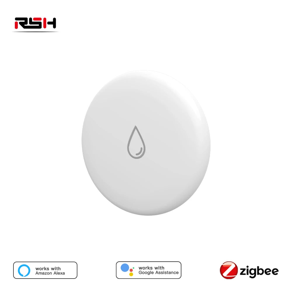 Zigbee Water Leak Detector Professional IP65 Waterproof Protection Tuya Zigbee Smart Flood Leakage Sensor App Remote Metal Probe