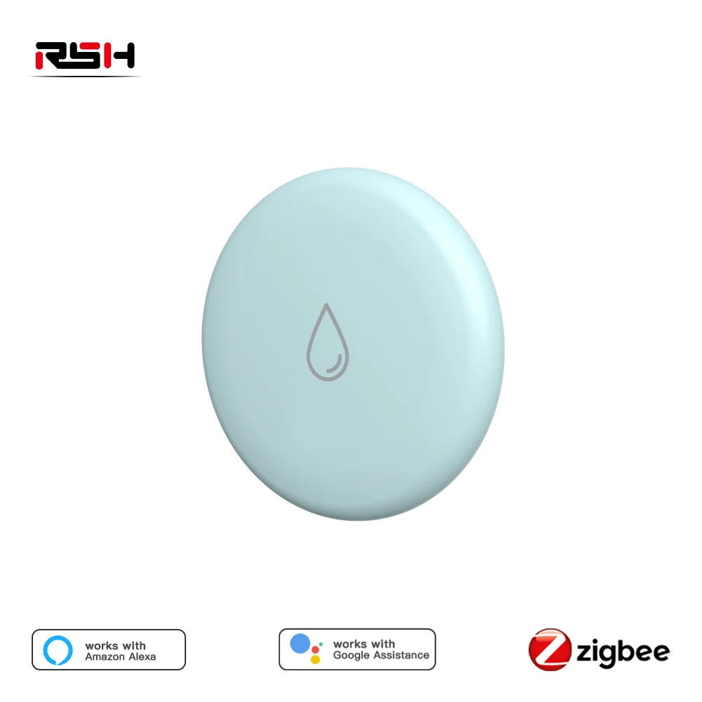 Zigbee Water Leak Detector Professional IP65 Waterproof Protection Tuya Zigbee Smart Flood Leakage Sensor App Remote Metal Probe