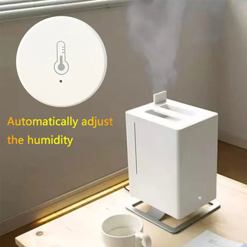 Tuya Smart Zigbee Temperature Humidity Sensor Battery Power Indoor Outdoor Hygrometer Thermometer Detector Home Security Alexa