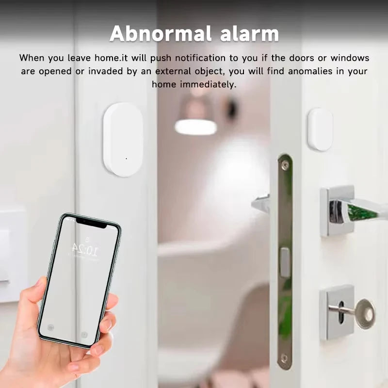 Tuya Zigbee Door Sensor Window Detectors Magnetic Sensor Smart Home Security Protection Remote Monitor from APP