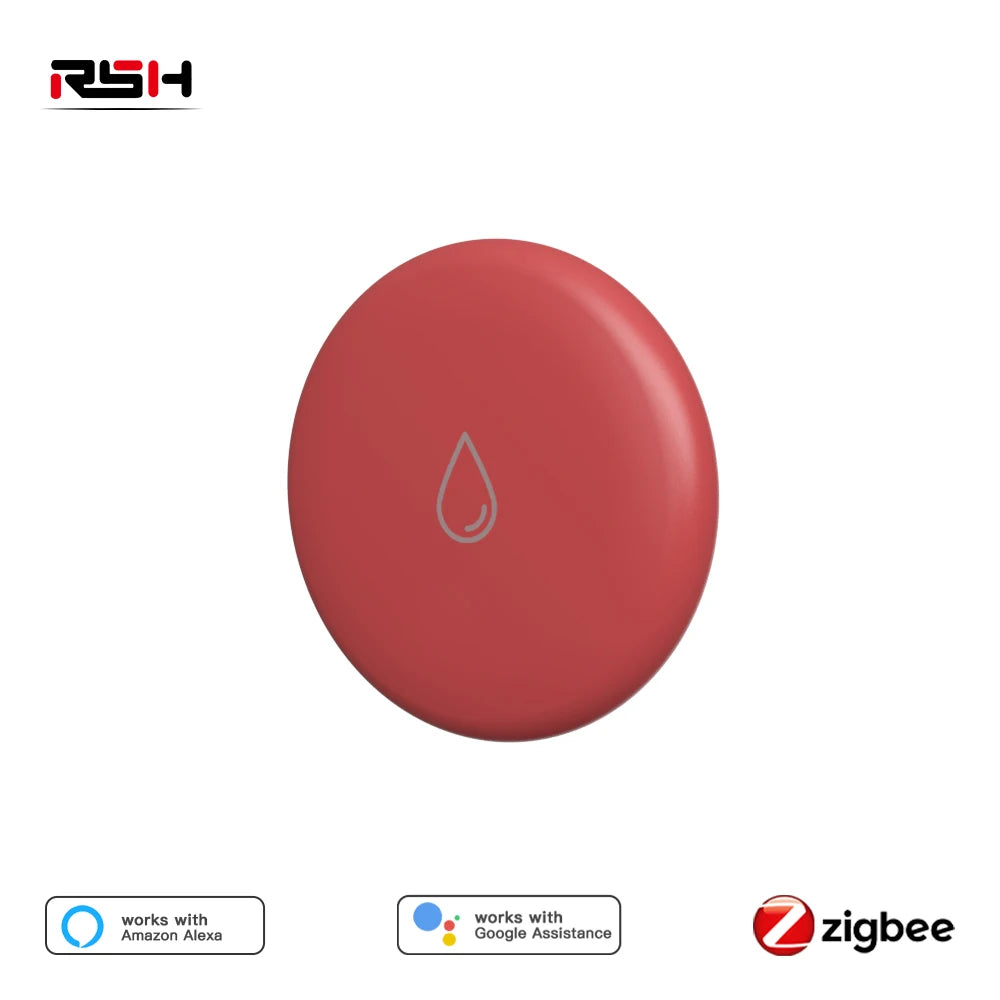 Zigbee Water Leak Detector Professional IP65 Waterproof Protection Tuya Zigbee Smart Flood Leakage Sensor App Remote Metal Probe