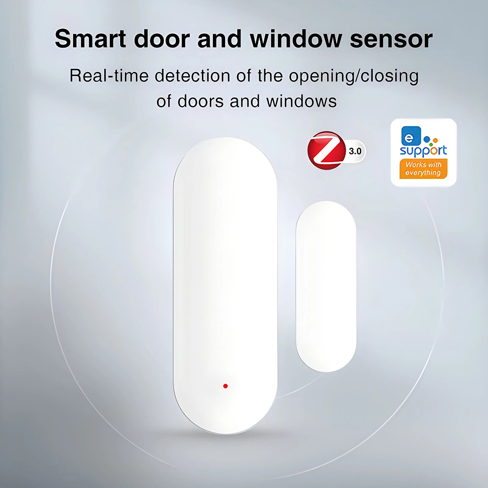 Ewelink Smart Home Zigbee Window Door Sensor Open/Closed Sensor Detector Security Alarm Protection Work with Alexa Google Home
