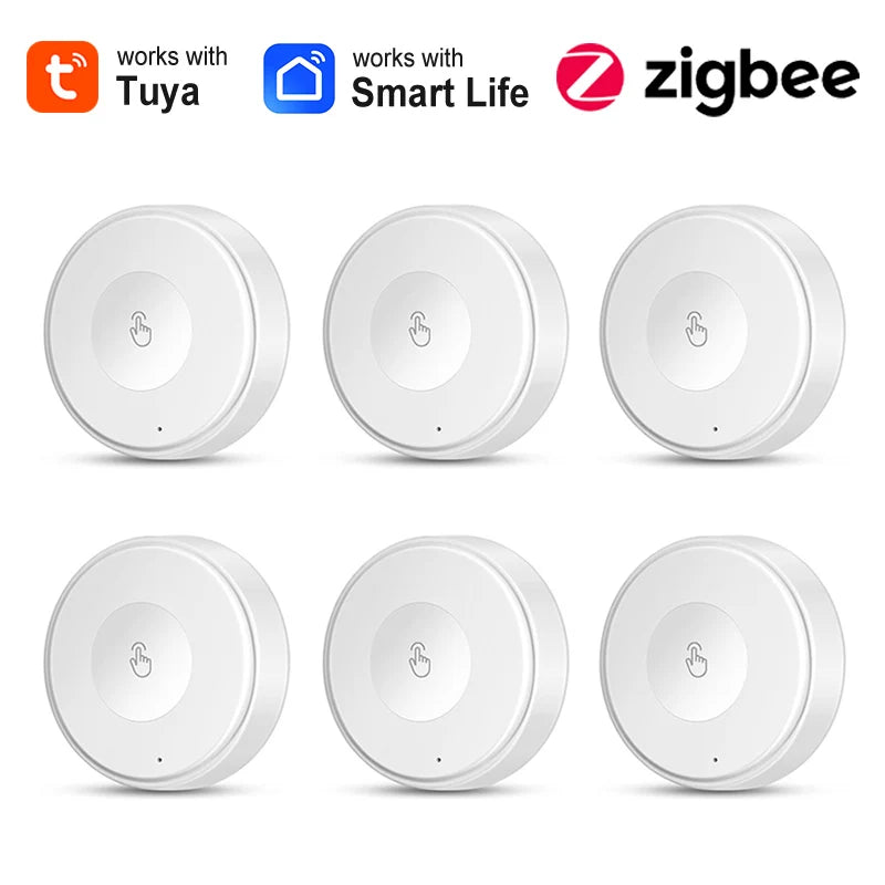 Tuya Zigbee Button Scene Switch One Key Home Automation Intelligent Linkage Smart Life App Control Device Work with Gateway
