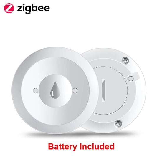 Zigbee Water Sensor Flood Leak Detector App Remote Monitoring for Kitchen/Bathroom Support Home Assistant Zigbee2Mqtt