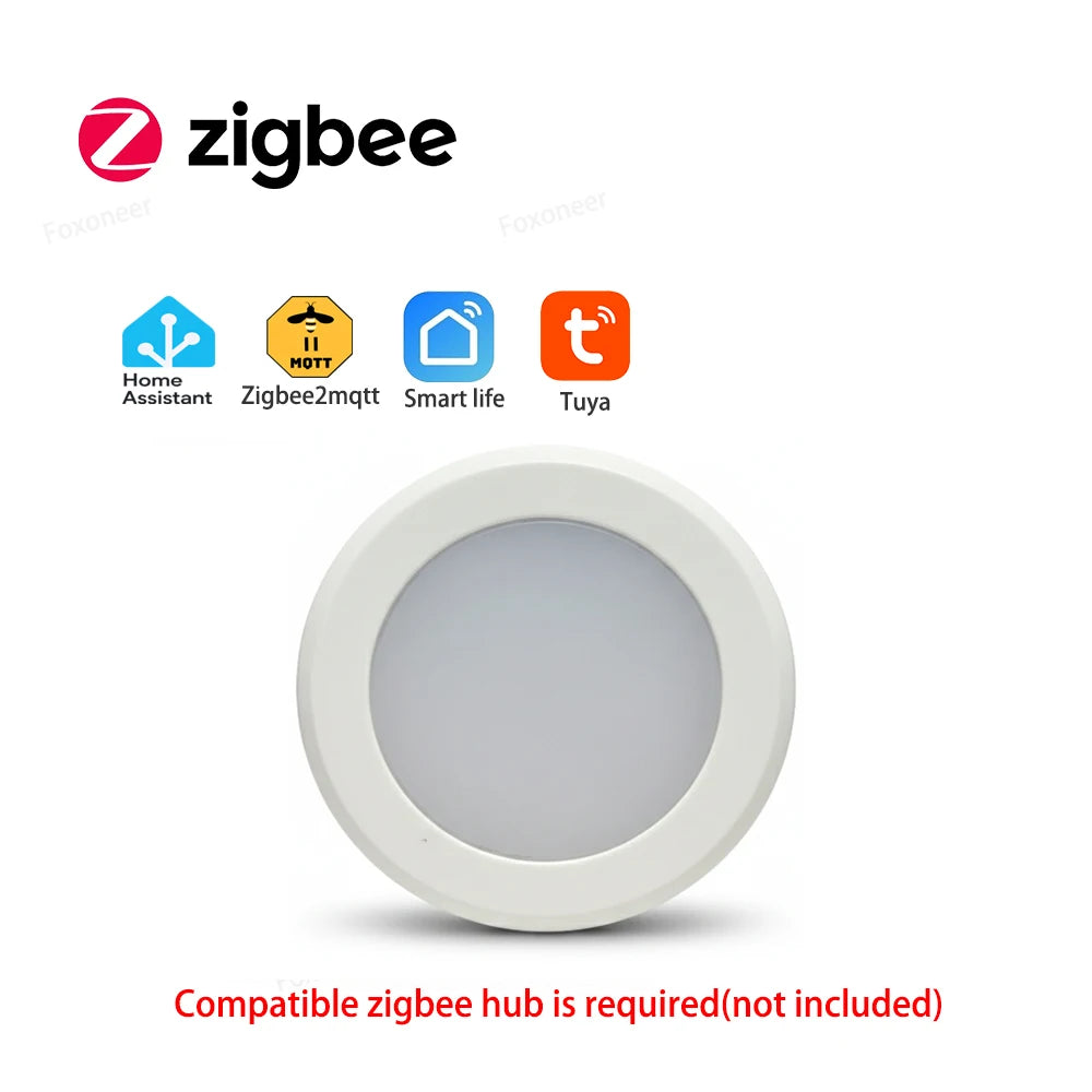 Zigbee Light Sensor Luminance Sensor Illumination Brightness Detector Home Automation with 2MQTT Tuya Devices Linkage