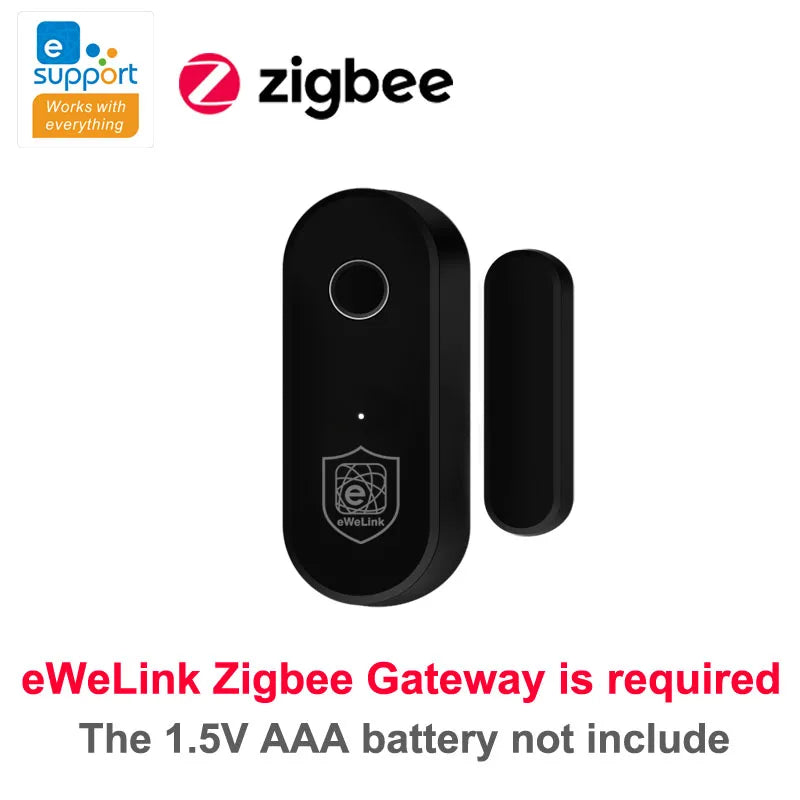 Ewelink Zigbee Door Sensor Open Closed Window Detector APP Control Smart Home Security Alarm Work with Alexa Google