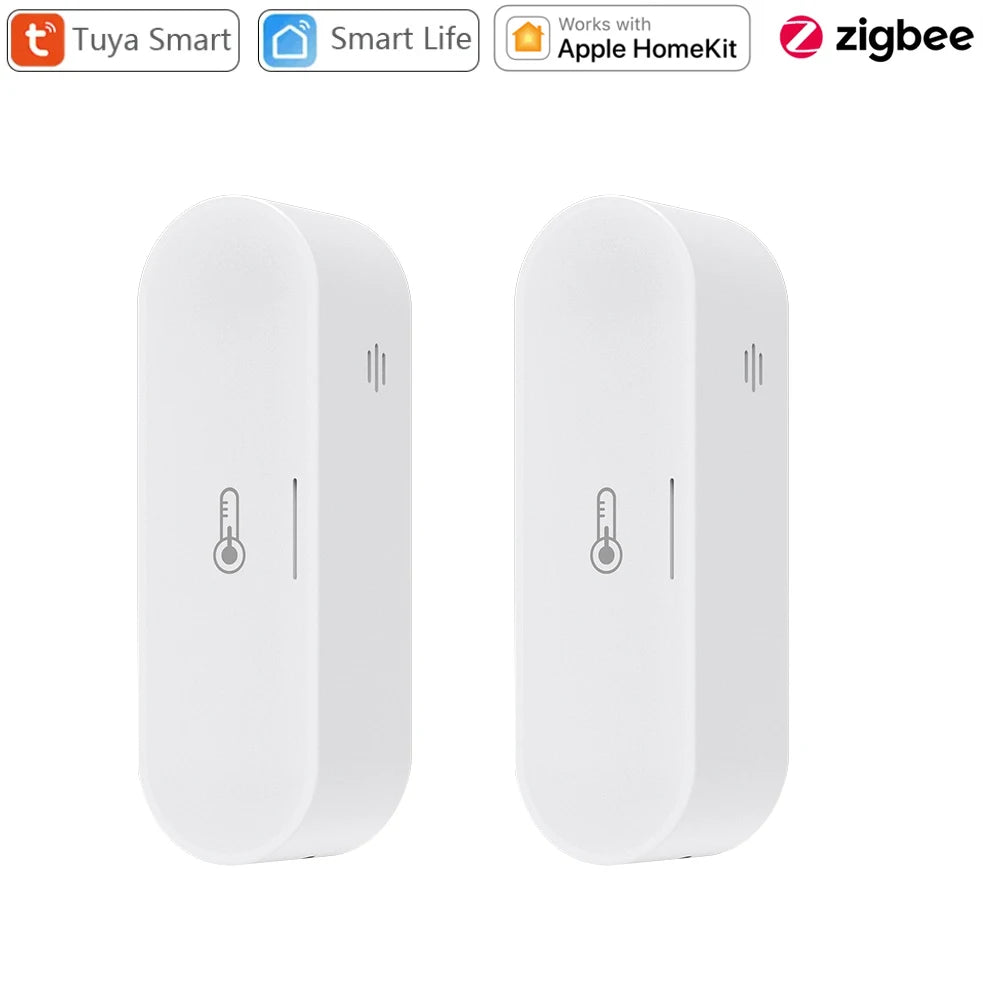 Revolutionize Your Home with the Tuya Zigbee Smart Temperature and Humidity Sensor – Seamlessly Works with HomeKit, Alexa, and Google Home