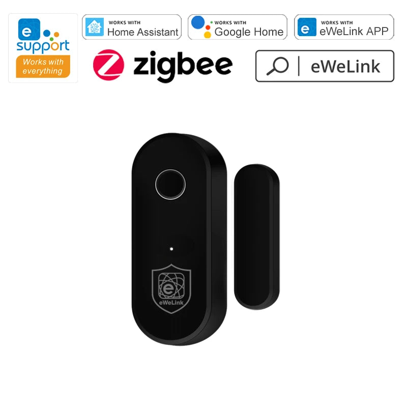 Smart Home Zigbee Door Sensor Window Open Closed Detector Security Alarm Ewelink APP Control Work with Hub Support Alexa Google