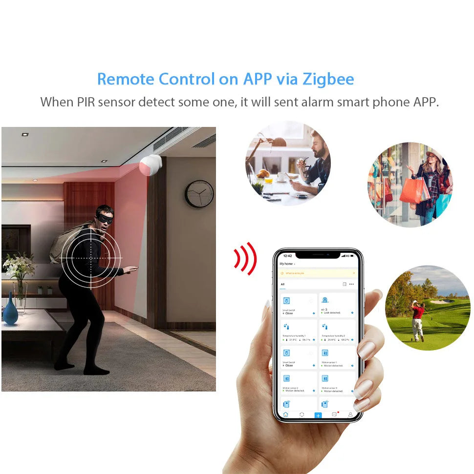 Zigbee Easy Micro Link Intelligent Infrared Detector Ewelink Infrared Sensor Intelligent Linkage