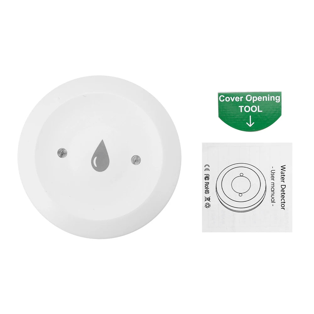 Tuya Zigbee 3.0 Water Immersion Sensor Smart APP Remote Monitoring Water Leakage Detector Water Leak Alarm 3V