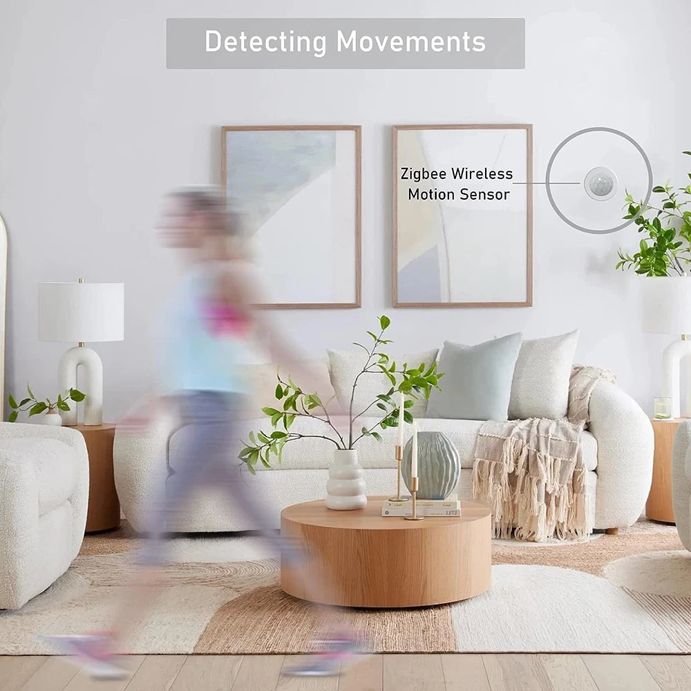 Ewelink Zigbee3.0 Motion Sensor, Wireless Motion Detector for Smart Home Automation Hub Required, Compatible with Home and Alexa