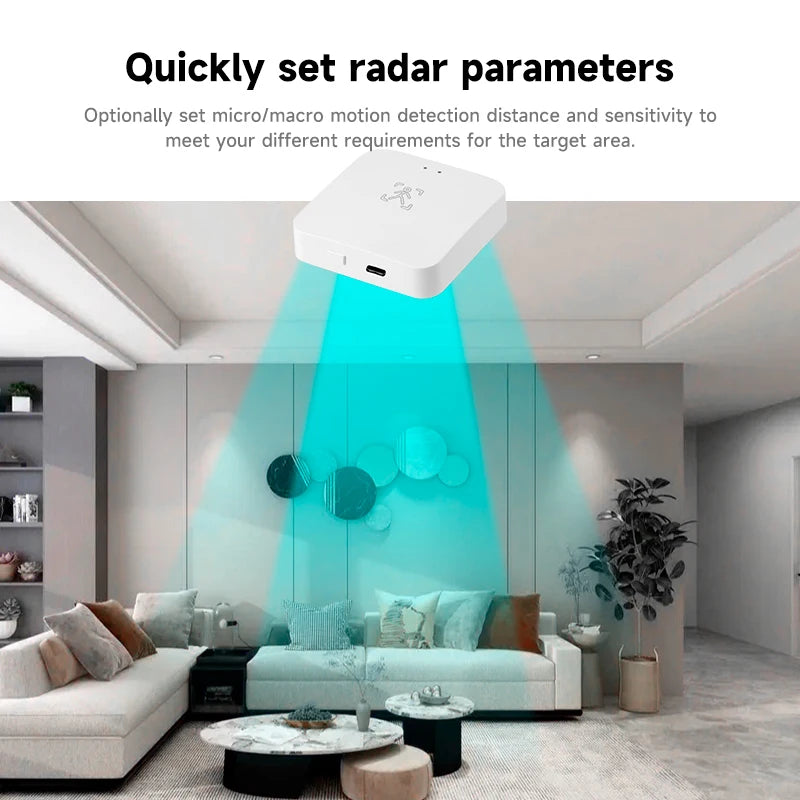 Tuya Smart Life Zigbee Human Presence Detector 24G Mmwave Radar Replace Motion Sensor Smart Home Scene Linkage Alexa Google Home