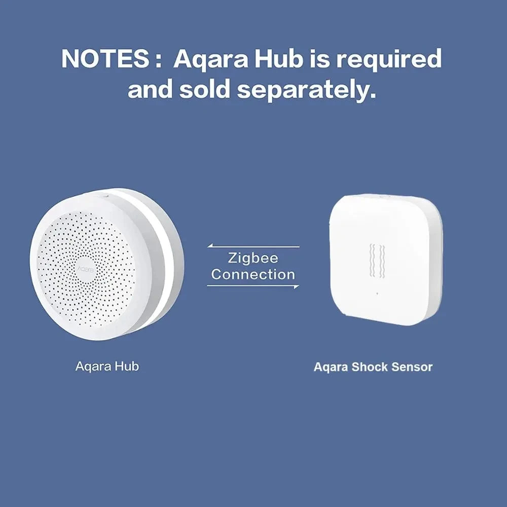 Smart Vibration Sensor Zigbee Detection Alarm Monitor Motion Shock Sensor Built-In Gyroscope for Mi Home Homekit App
