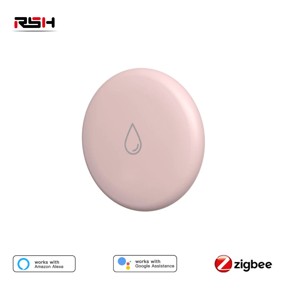 Zigbee Water Leak Detector Professional IP65 Waterproof Protection Tuya Zigbee Smart Flood Leakage Sensor App Remote Metal Probe