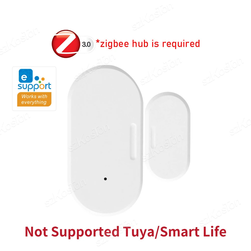 Ewelink APP Zigbee Smart Door Window Sensor Smart Home Door Open Closed Detector Security Protection for Alexa Google Alice