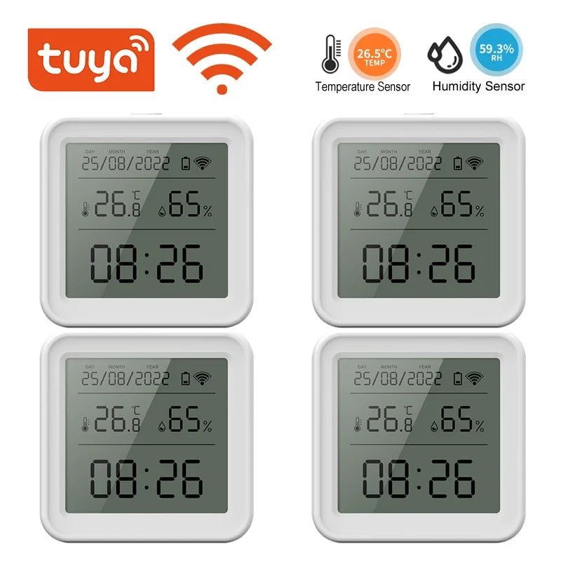 Tuya Zigbee/Wifi Temperature Humidity Sensor Hygrometer Thermometer Smart Home Smart Life App Support Alexa Google Assistant