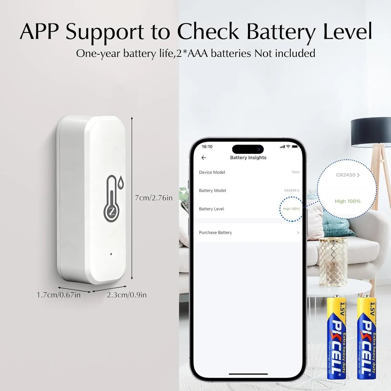 Tuya Zigbee Smart Wireless Temperature and Humidity Sensor Hygrometer Thermometer Detector Work with Alexa Home Assistant Z2Mqtt