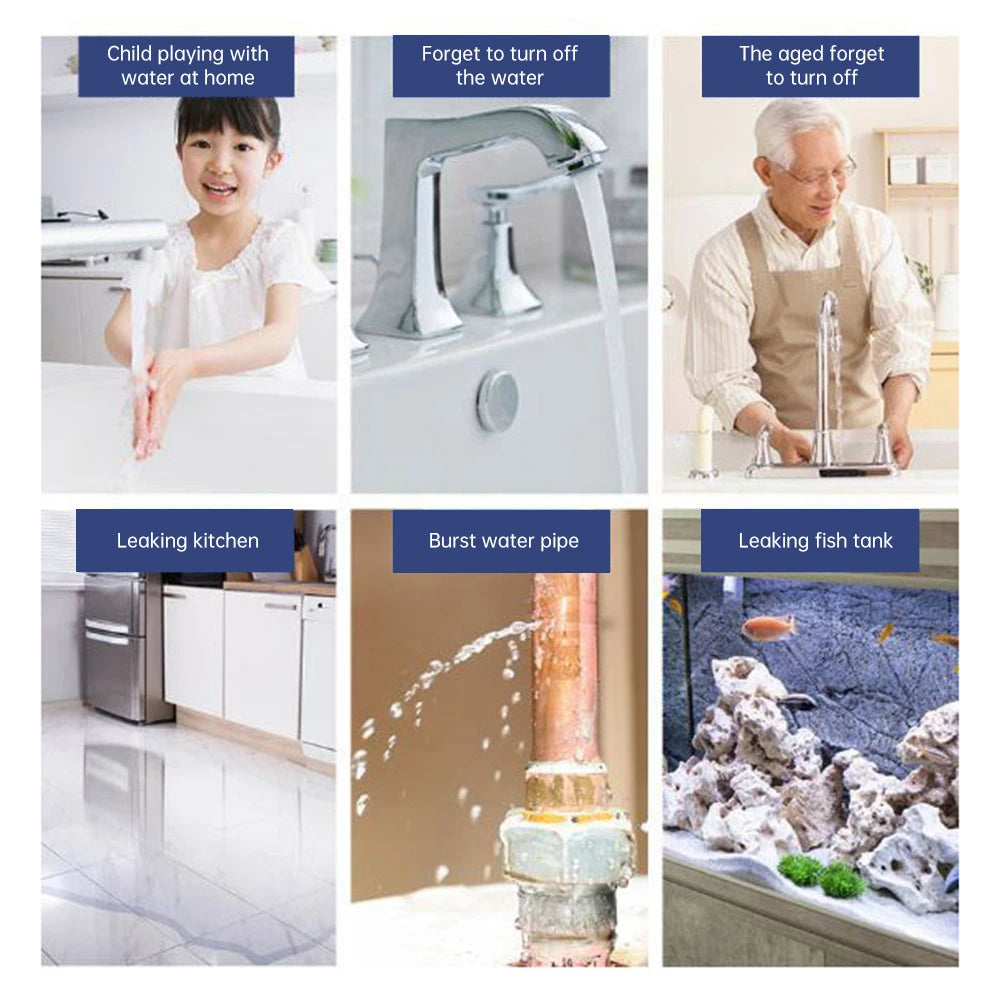 Tuya Zigbee Water Leak Detector Water Flood Sensor Smart Life App Alert Overflow Water Leakage Sensor for Kitchen/Bathroom