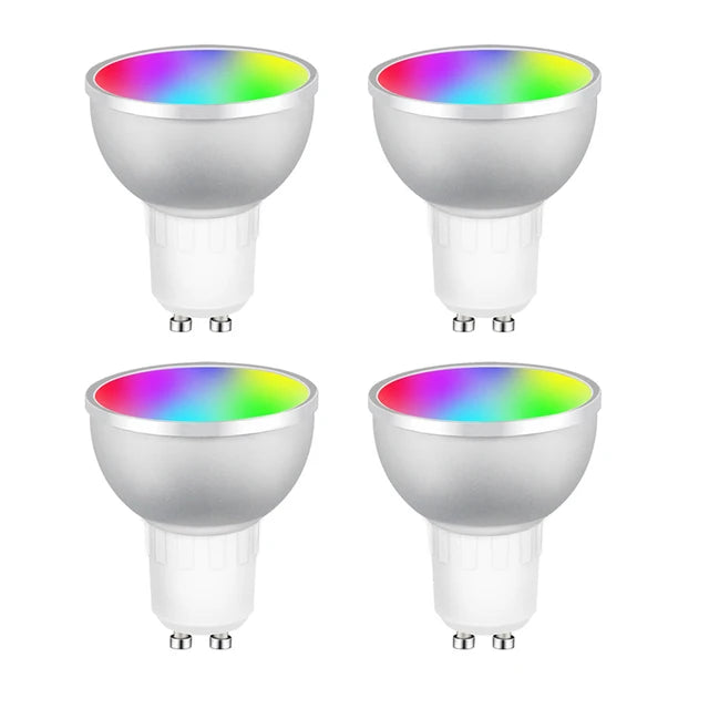 Transform Your Space with 1-10Pcs Zigbee Smart Home LED Bulb Spot Night Light Lamp - 5W GU10 RGBCW Compatible with Alexa, Google Home, and SmartThings