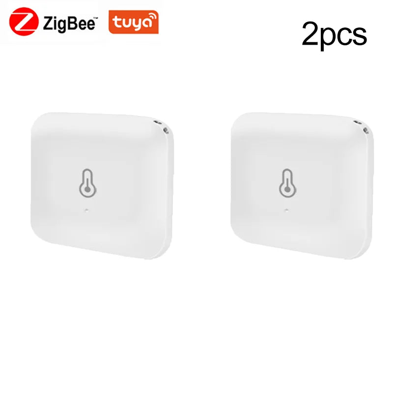 Tuya Ewelink Zigbee Temperature Humidity Sensor Smart Home Device Compatible with Google Home Alexa for Environmental Monitoring