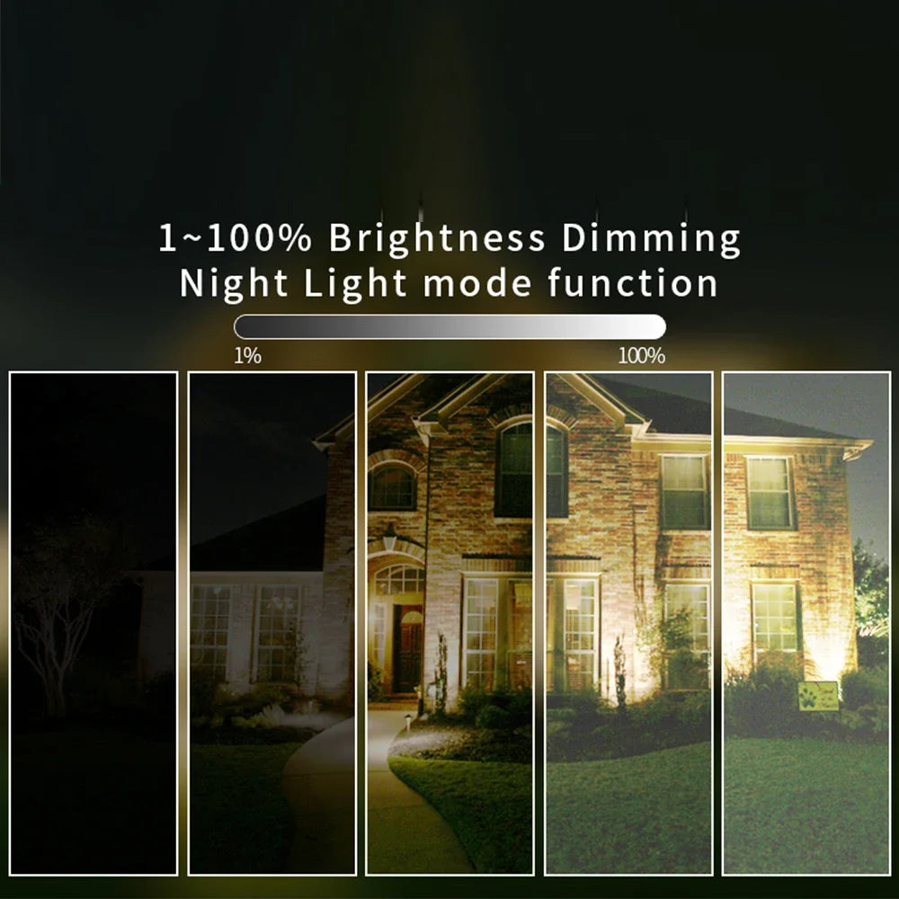 Zigbee Outdoor Floodlight RGBWW LED Garden Lamp 30W Waterproof Grade Compatible with Tuya App Alexa Echo plus Voice & RF Control