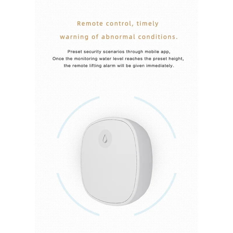 A73E-Water Sensor Tuya Zigbee Flood Water Leakage Detector Smart Life App Remote Monitoring Water Linkage Alarm