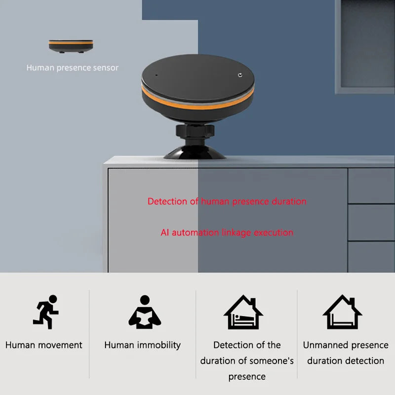 Accurate Detection of Dynamic/Static Human Presence Remote Alarm Graffiti Zigbee/Wifi Smart Home Radar Detector