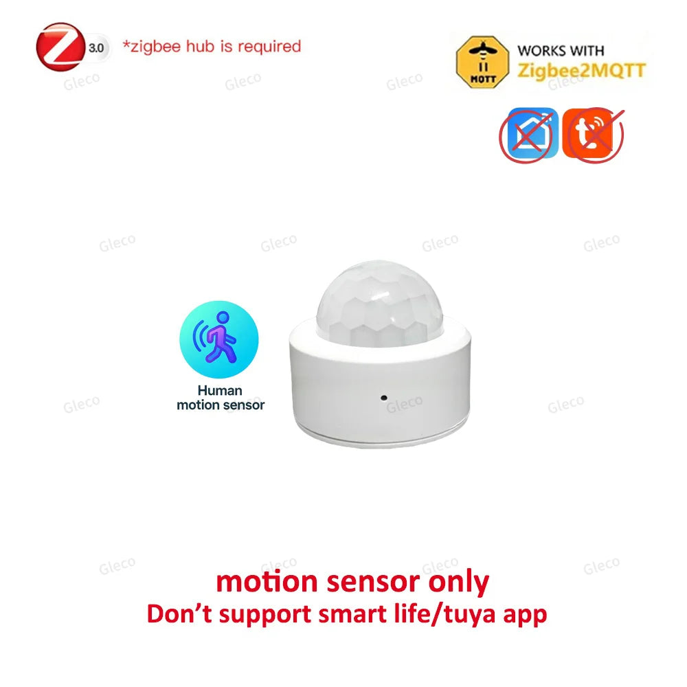 Zigbee 24G Mmwave Radar Presence Sensor Human Detector Motion/Static Detection for Tuya Z2M Smart Home Security Automation Alarm