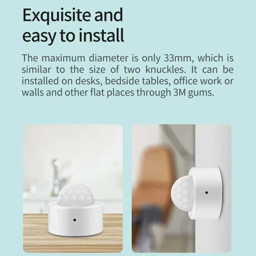 Enhance Your Home Security with the Tuya Zigbee PIR Infrared Motion Sensor - Smart Wireless Alarm Compatible with Alexa and Google Assistant