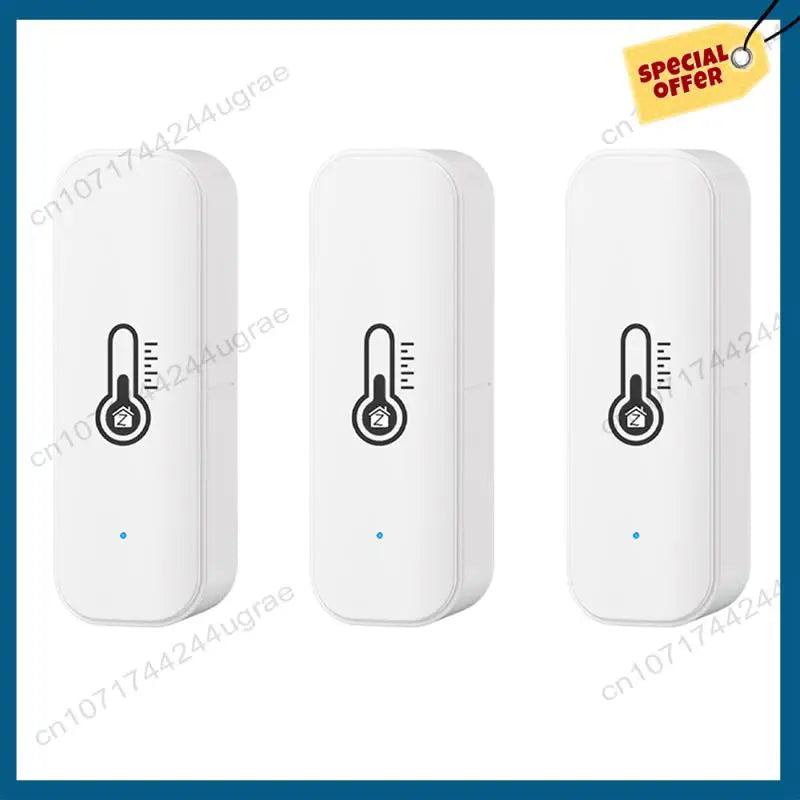-A15I 3X Tuya Zigbee Temperature Humidity Sensor Smart Home Temperature Sensors Works with Alexa Google Assistant Smart Life