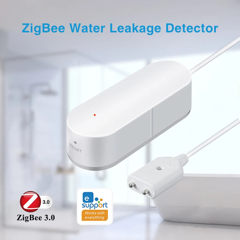 Ewelink Zigbee3.0 Water Sensor Alarm Water Leak Detector Flood Alert Security Alarm System Work with Alexa Google Home Assistant