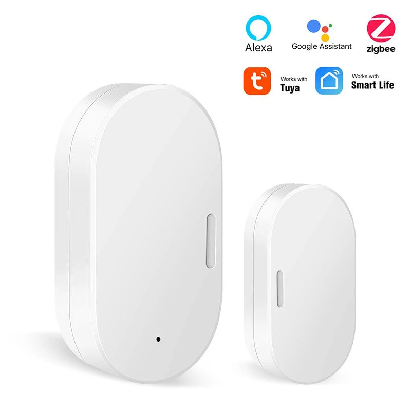 Zigbee Tuya Wifi Smart Door Sensor Smart Home Door Open/Closed Detectors Window Sensor Smart Life Works with Google Home Alexa