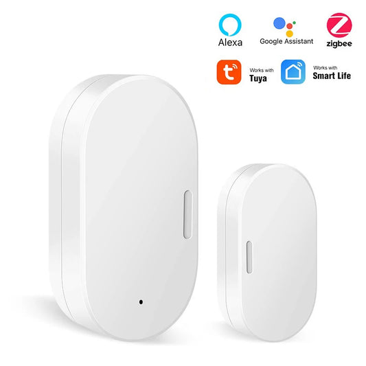 Zigbee Tuya Wifi Smart Door Sensor Smart Home Door Open/Closed Detectors Window Sensor Smart Life Works with Google Home Alexa