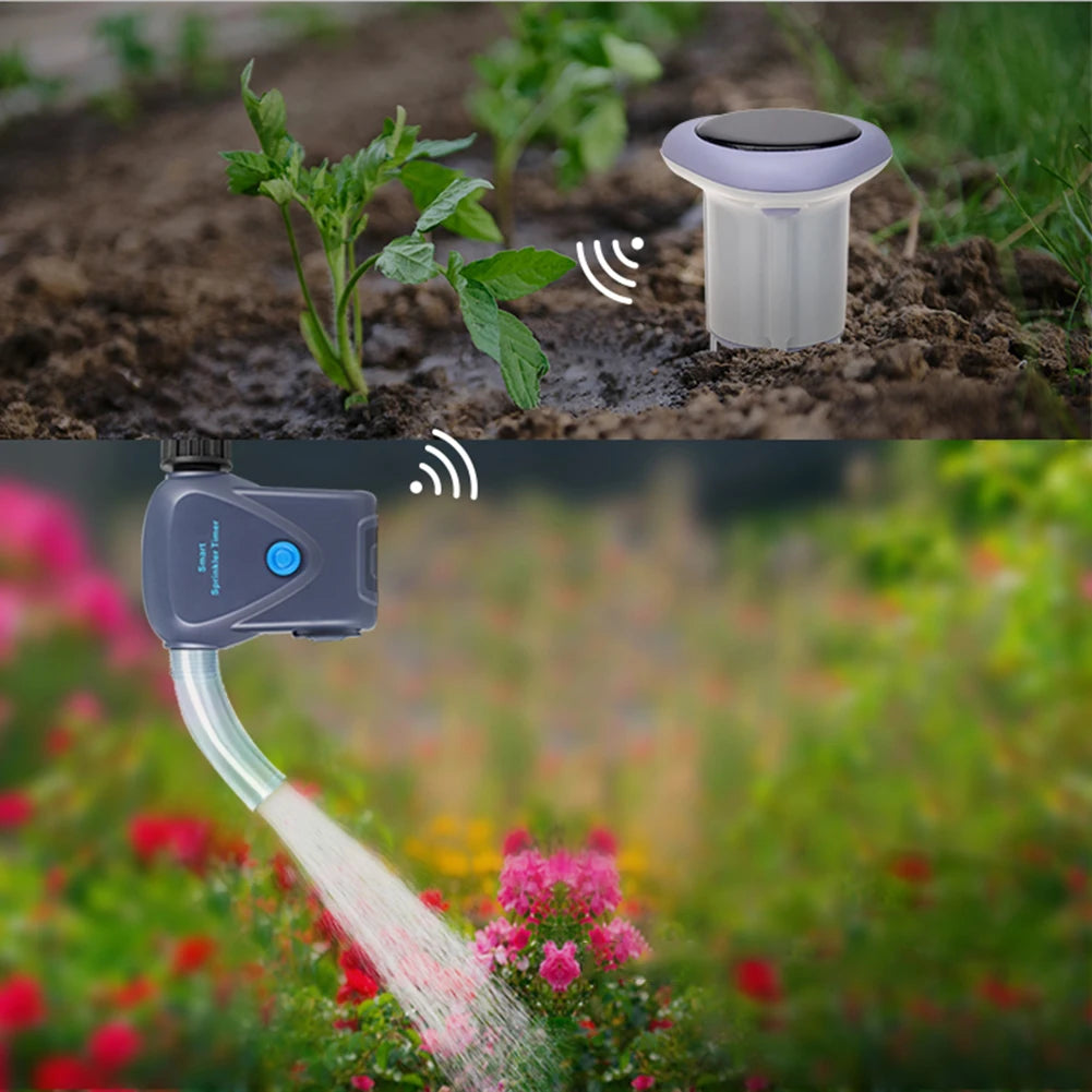 Smart Zigbee Solar Soil Sensor Planting Temperature and Humidity Meter Thermohygrometer Wireless Soil Moisture Meter for Garden