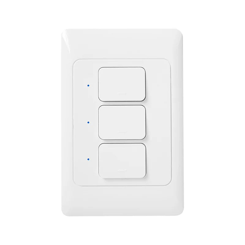 Tuya Zigbee Push Button Switches Physical Smart US AU Brazil Light Wall Switch 1/2/3Gang Timer Voice Control Google Alexa