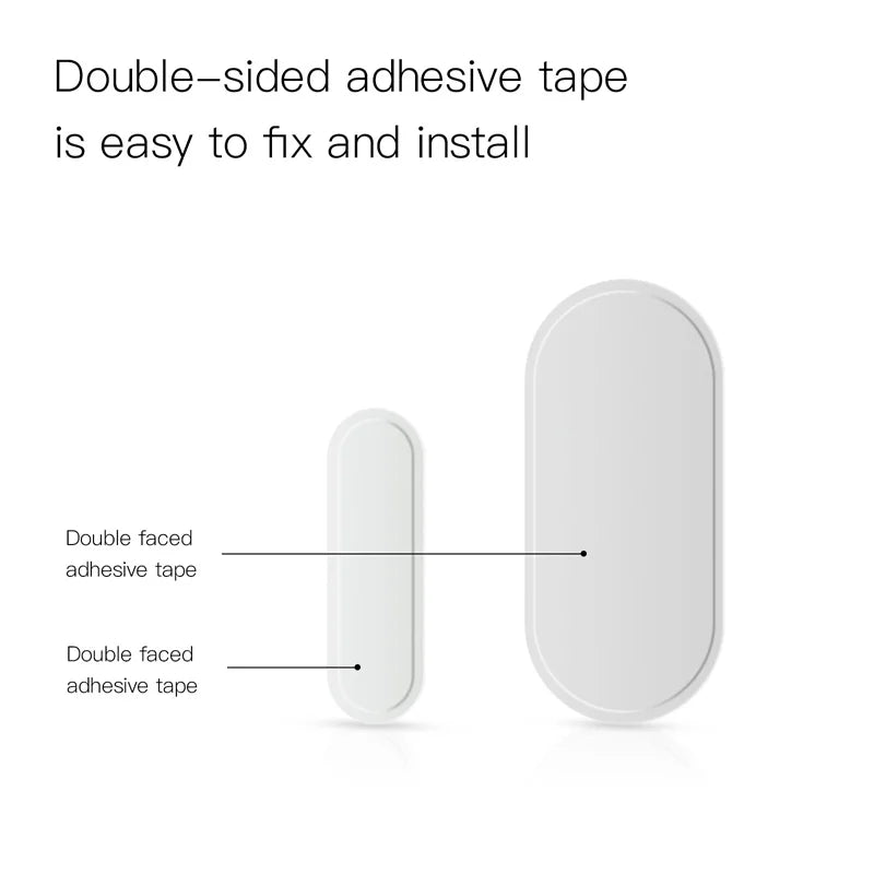 Intelligent Security Monitoring Anti-Theft Detector Graffiti Zigbee Door Magnetic Alarm Smart Home Door and Window Sensor