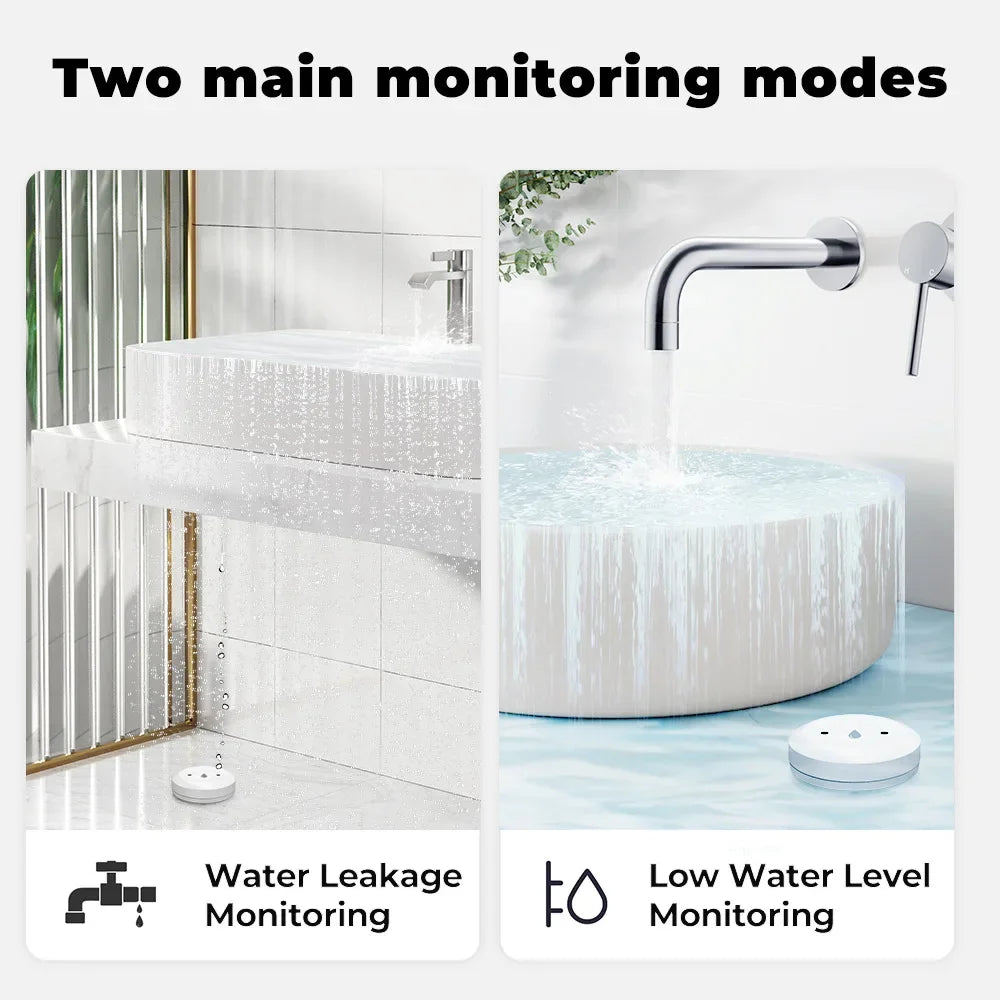 Tuya Zigbee Smart Water Leak Detector - Stay Alert with Real-Time Flood Monitoring and Remote App Control