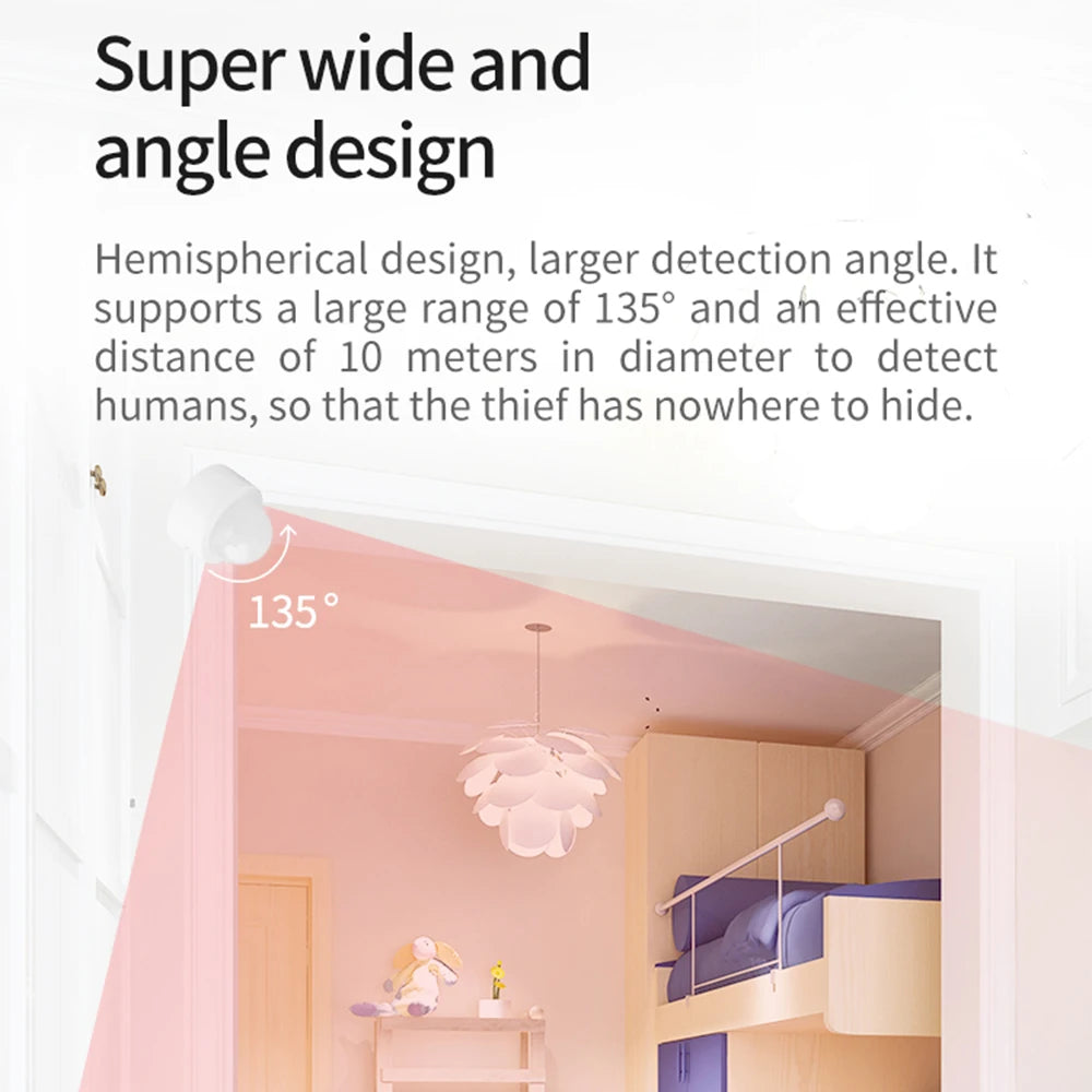 Mini Tuya Zigbee PIR Motion Smart Sensor Wireless Body Infrared Detector Security Smart Life App Control Alexa Google Home