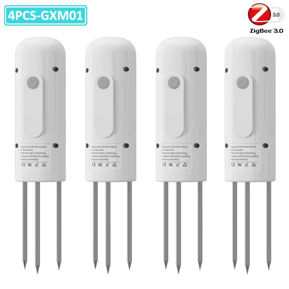 ZIGBEE Plant Monitor Outdoor Soil Temperature Meter Moisture Humidity Tester Sensor Garden Automation Irrigation TUYA Detector