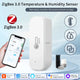 Zigbee Smart Home Automation Tuya Smart Temperature Humidity Sensor Real-Time App Alert Remote Control Alexa Google Assistant