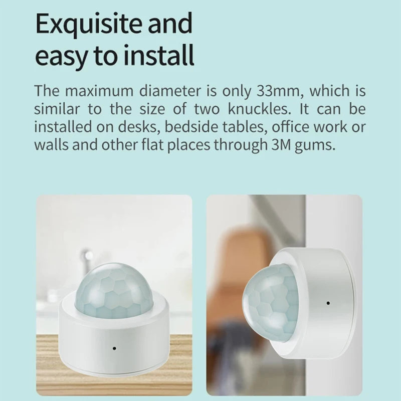 Zigbee 3.0 Smart PIR Motion Sensor Human Motion Sensor Smart Home Detector Home Security Work with Tuya Smart Life Gateway