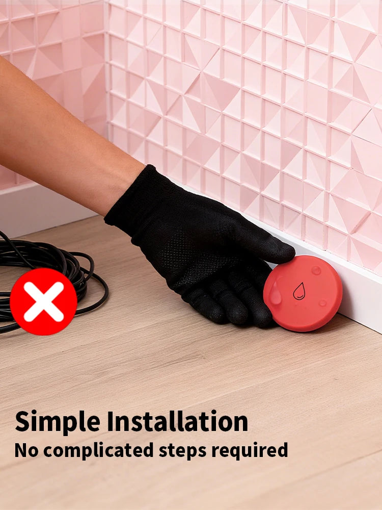 Zigbee Water Leak Detector Professional IP65 Waterproof Protection Tuya Zigbee Smart Flood Leakage Sensor App Remote Metal Probe