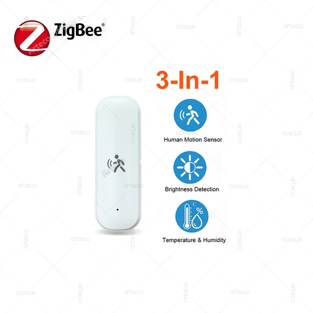 Tuya Zigbee 10G Mmwave Radar Human Motion Sensor Smart Home Temperature and Humidity Sensor Smart Life Works with Zigbee2Mqtt