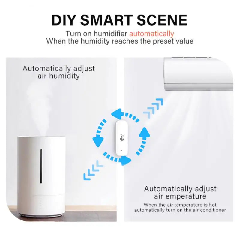 CoRui WIFI Temperature Humidity Sensor Indoor Outdoor Hygrometer Thermometer Detector Smart Life Remote Control for Home