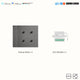 Zigbee Switches Retro Gray Toggle Switches for the Home Tuya Smart Accesorios Wall Switch 1-4 Gang 2 Way Wall Lamp Switch