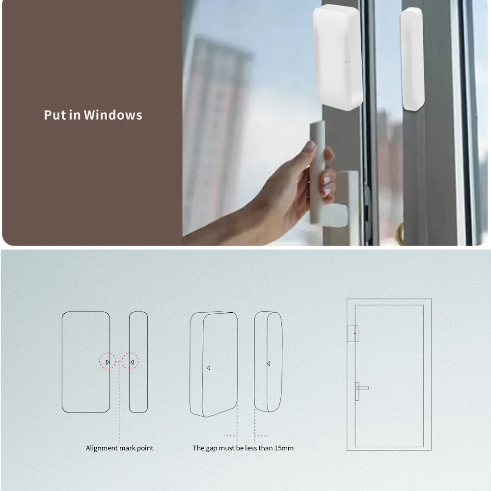 Revolutionize Your Home Security with the Zigbee2Mqtt Smart Door and Window Sensor - Compatible with Home Assistant and Ewelink Gateway!