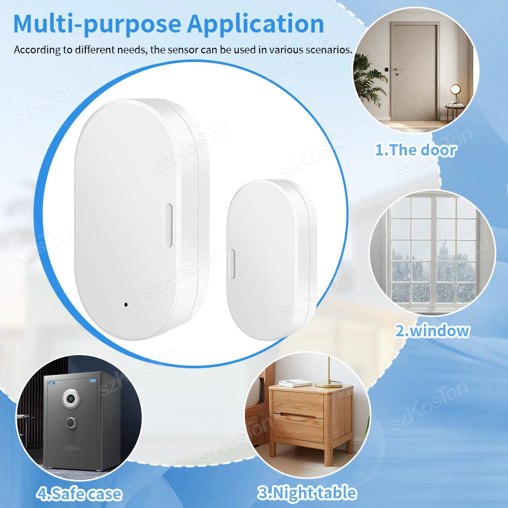 Ewelink APP Zigbee Smart Door Window Sensor Smart Home Door Open Closed Detector Security Protection for Alexa Google Alice