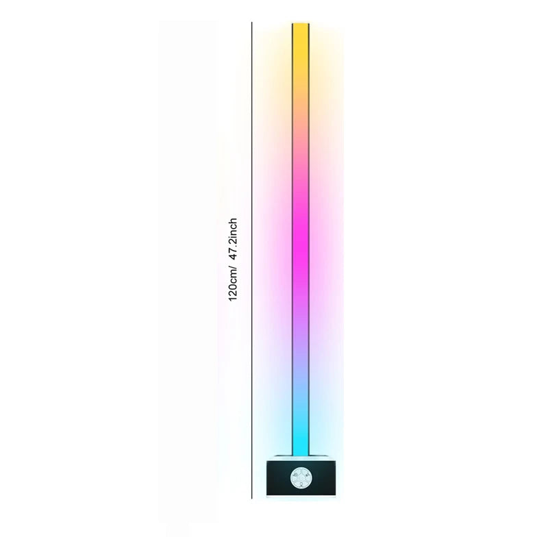 Smart WIFI RGB Corner Lamp LED Dimmable Music Sync Voice APP Remote Control Timer Standing Floor Lamp for Bedroom Living Room